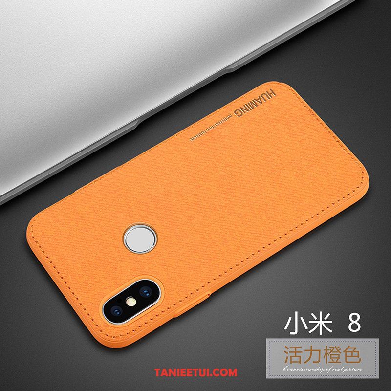 Etui Xiaomi Mi 8 Luksusowy Mały Proste, Futerał Xiaomi Mi 8 Nowy Kreatywne Czerwony Beige