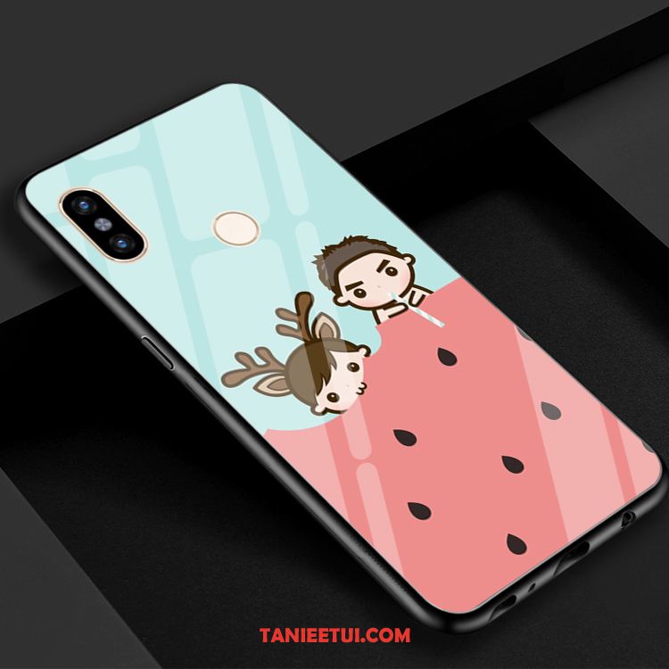 Etui Xiaomi Mi 8 Lustro Mały Szkło Hartowane, Obudowa Xiaomi Mi 8 Czerwony Świeży Chłodny Beige