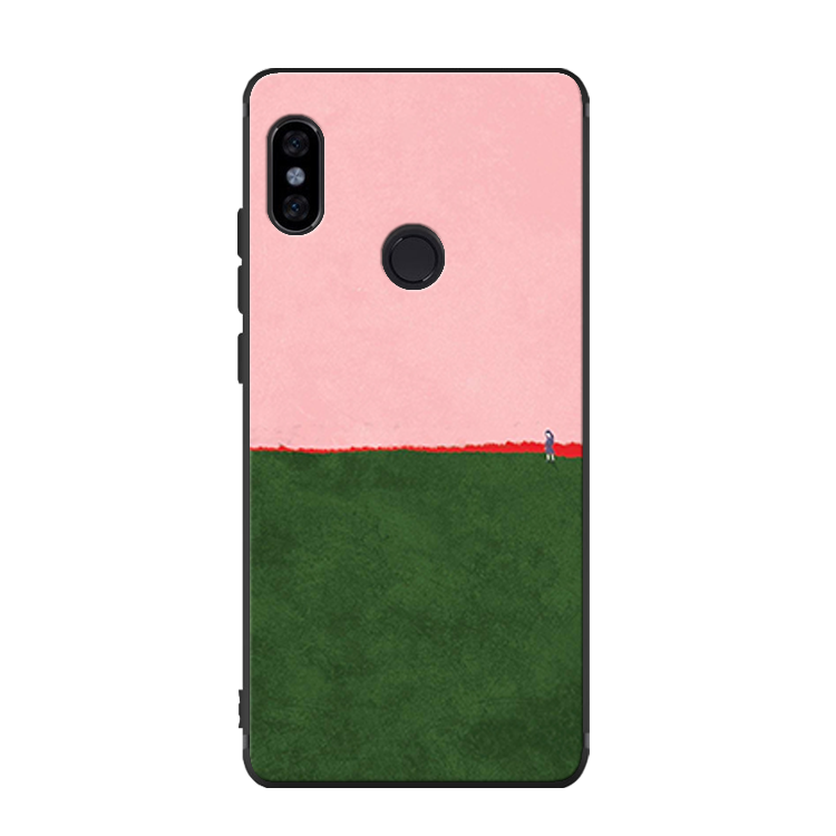 Etui Xiaomi Mi 8 Mały Proste Ochraniacz, Pokrowce Xiaomi Mi 8 Silikonowe Różowe Osobowość Beige