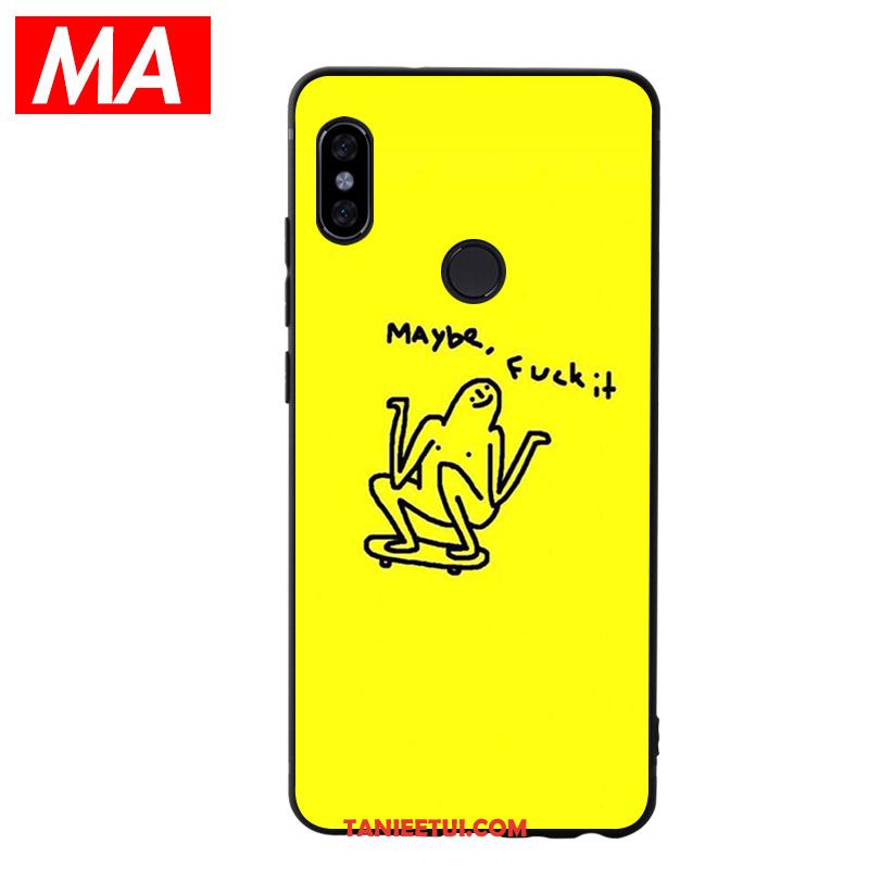 Etui Xiaomi Mi 8 Miękki Proste Modna Marka, Futerał Xiaomi Mi 8 Figura Telefon Komórkowy Zabawne Beige