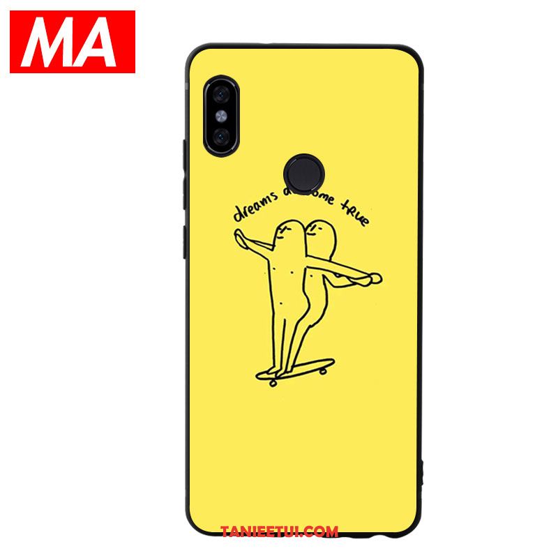 Etui Xiaomi Mi 8 Miękki Proste Modna Marka, Futerał Xiaomi Mi 8 Figura Telefon Komórkowy Zabawne Beige