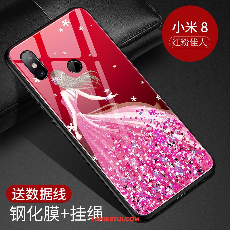 Etui Xiaomi Mi 8 Osobowość All Inclusive Anti-fall, Pokrowce Xiaomi Mi 8 Mały Telefon Komórkowy Purpurowy Beige