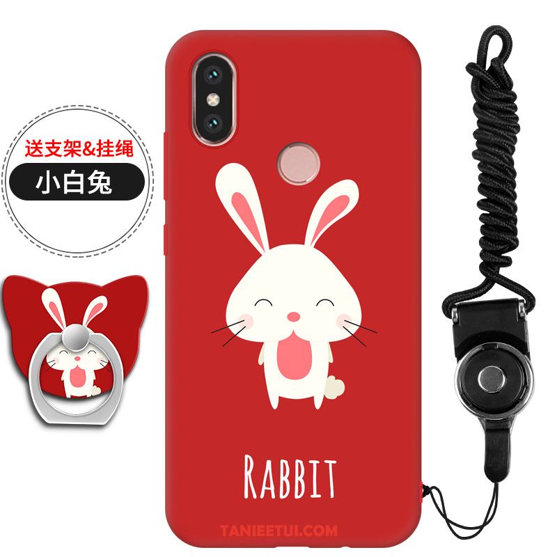 Etui Xiaomi Mi 8 Osobowość Mały Miękki, Pokrowce Xiaomi Mi 8 Telefon Komórkowy Wiszące Ozdoby Czerwony Beige