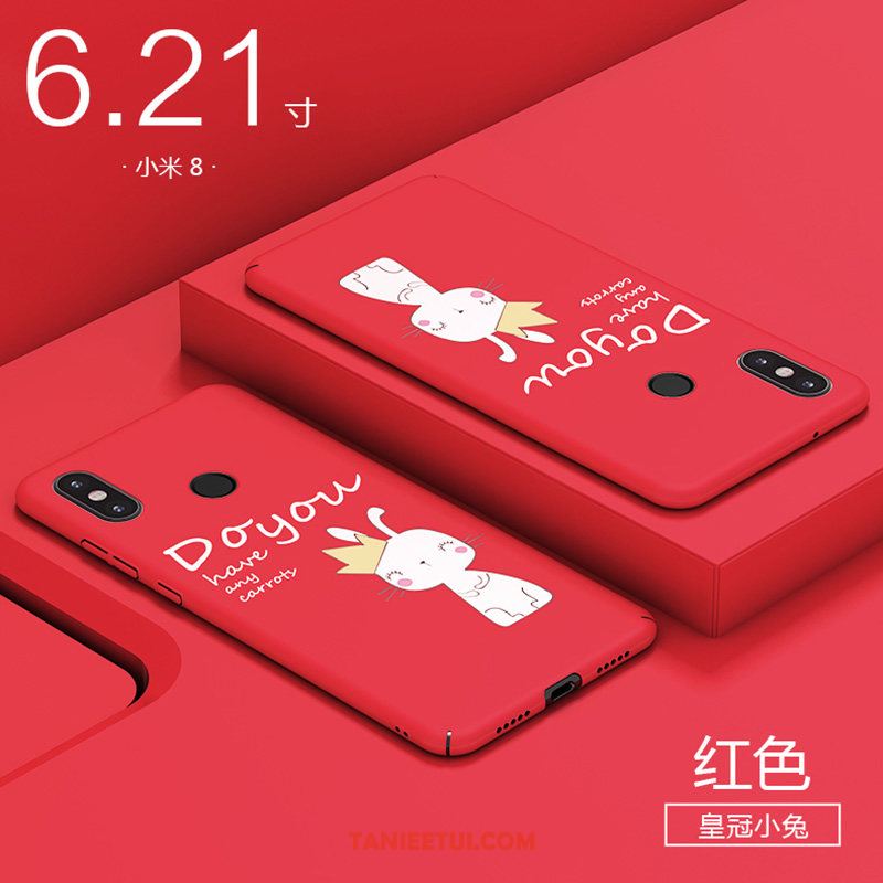 Etui Xiaomi Mi 8 Plastikowy Nowy Trudno, Pokrowce Xiaomi Mi 8 Ochraniacz Kreatywne Anti-fall Beige