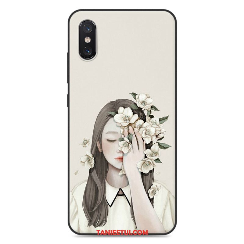 Etui Xiaomi Mi 8 Pro All Inclusive Silikonowe Wzór, Pokrowce Xiaomi Mi 8 Pro Biały Miękki Telefon Komórkowy Beige