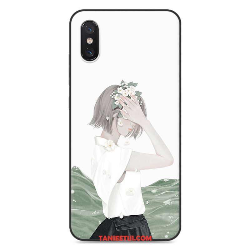 Etui Xiaomi Mi 8 Pro All Inclusive Silikonowe Wzór, Pokrowce Xiaomi Mi 8 Pro Biały Miękki Telefon Komórkowy Beige