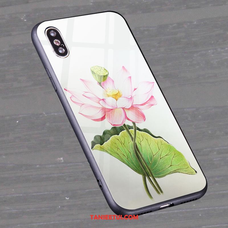 Etui Xiaomi Mi 8 Pro Anti-fall Kwiaty Telefon Komórkowy, Pokrowce Xiaomi Mi 8 Pro Szkło Mały Zielony Beige