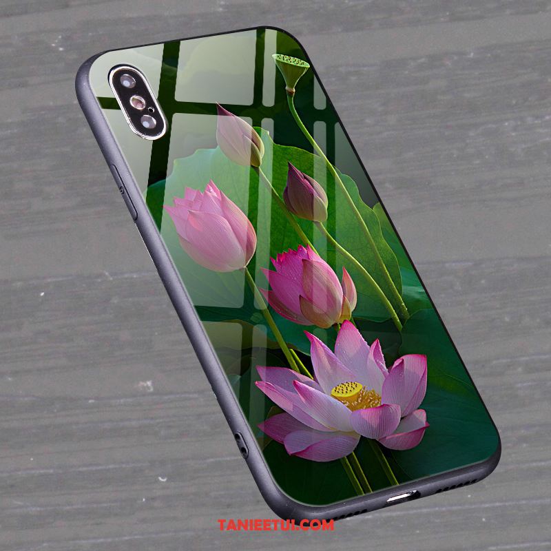 Etui Xiaomi Mi 8 Pro Anti-fall Kwiaty Telefon Komórkowy, Pokrowce Xiaomi Mi 8 Pro Szkło Mały Zielony Beige