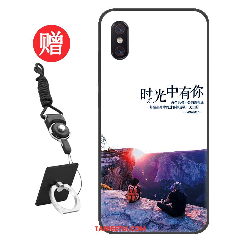 Etui Xiaomi Mi 8 Pro Filmy Ochraniacz Kreatywne, Obudowa Xiaomi Mi 8 Pro Czerwony Wzór Osobowość Beige