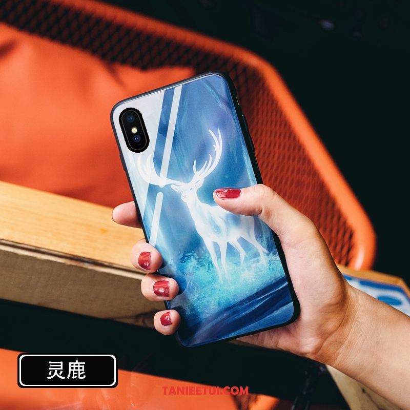 Etui Xiaomi Mi 8 Pro Modna Marka Czerwony Netto Lustro, Obudowa Xiaomi Mi 8 Pro Kreatywne Osobowość Europa