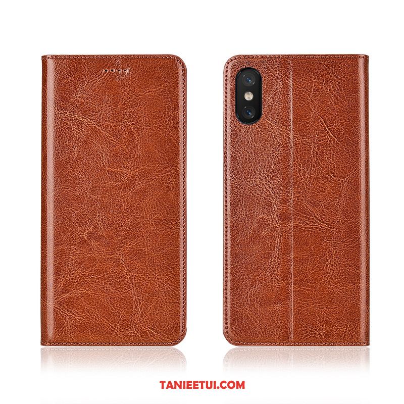 Etui Xiaomi Mi 8 Pro Nowy Wzór Różowe, Obudowa Xiaomi Mi 8 Pro Skórzany Futerał Klapa Silikonowe Beige