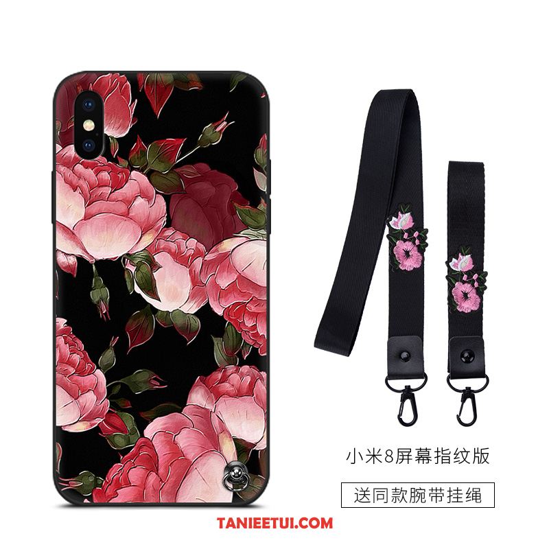 Etui Xiaomi Mi 8 Pro Nubuku Kwiaty Osobowość, Futerał Xiaomi Mi 8 Pro Vintage Młodzież All Inclusive Beige