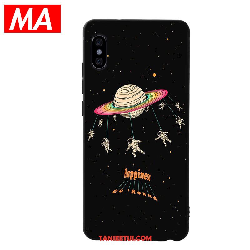 Etui Xiaomi Mi 8 Pro Ochraniacz Abstrakcja Silikonowe, Futerał Xiaomi Mi 8 Pro Czarny Miękki Osobowość Beige