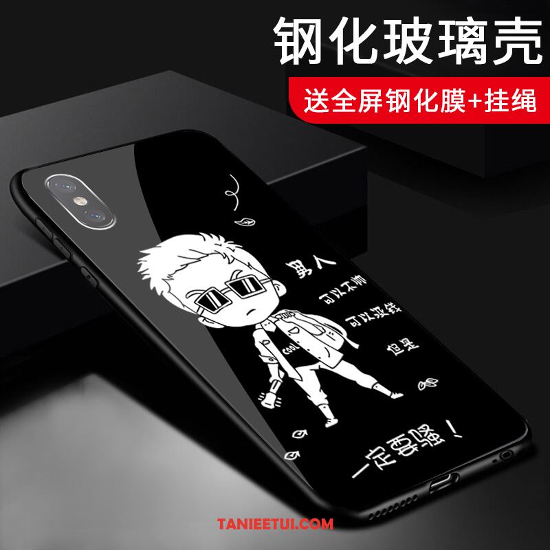 Etui Xiaomi Mi 8 Pro Wysoki Mały Telefon Komórkowy, Obudowa Xiaomi Mi 8 Pro Szkło Anti-fall Przezroczysty Beige