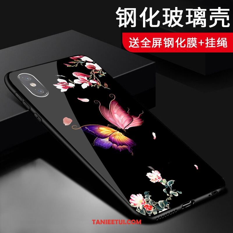 Etui Xiaomi Mi 8 Pro Wysoki Mały Telefon Komórkowy, Obudowa Xiaomi Mi 8 Pro Szkło Anti-fall Przezroczysty Beige