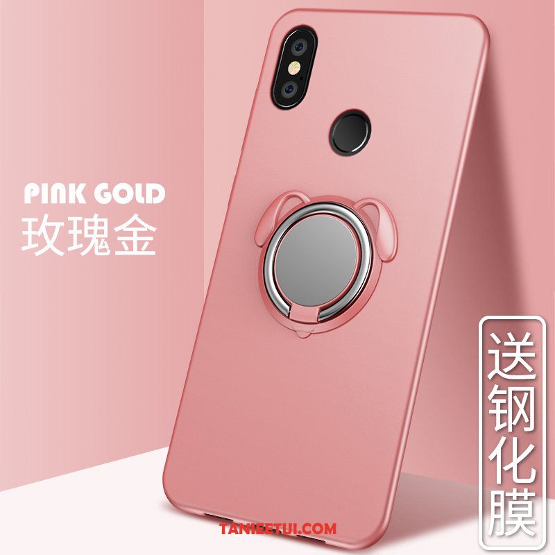 Etui Xiaomi Mi 8 Proste Wspornik Miękki, Obudowa Xiaomi Mi 8 Mały Ochraniacz Czerwony Beige