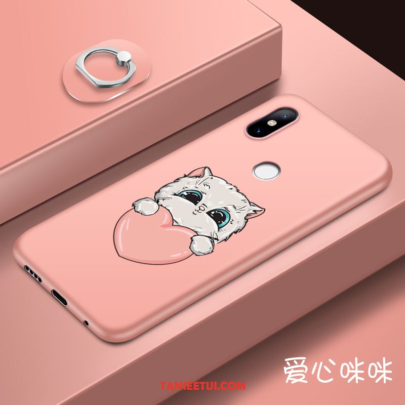 Etui Xiaomi Mi 8 Se Anti-fall Ring Kreatywne, Obudowa Xiaomi Mi 8 Se Mały Czarny Telefon Komórkowy Beige