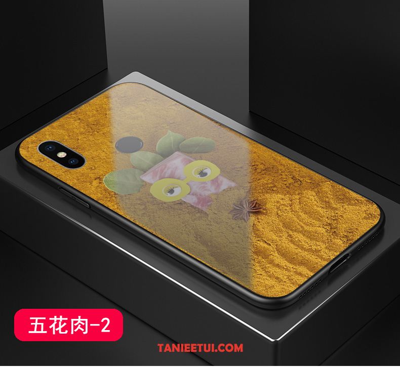 Etui Xiaomi Mi 8 Se Cienkie Szkło Telefon Komórkowy, Futerał Xiaomi Mi 8 Se Trudno Mały Żółty Beige