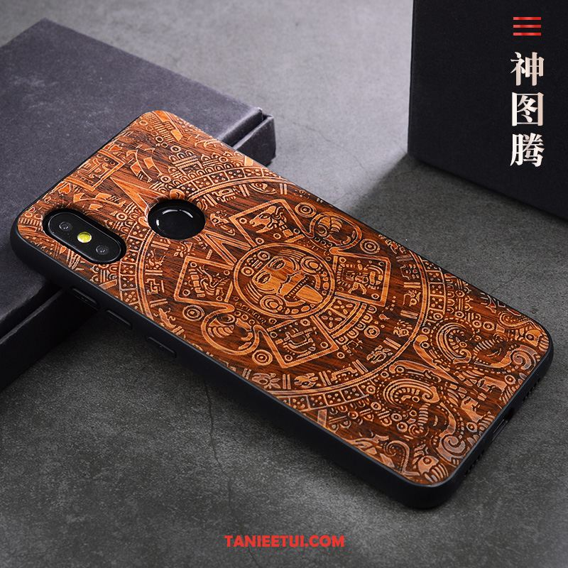 Etui Xiaomi Mi 8 Se Drewniany Proste Z Litego Drewna, Obudowa Xiaomi Mi 8 Se Lekki I Cienki Chiński Styl Telefon Komórkowy Braun Beige