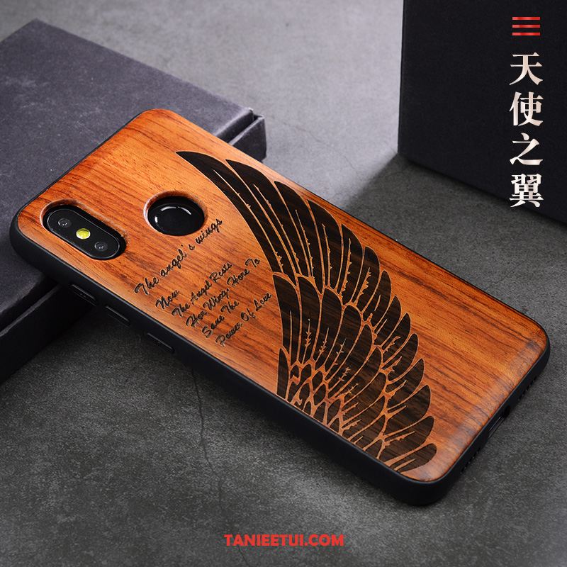 Etui Xiaomi Mi 8 Se Drewniany Proste Z Litego Drewna, Obudowa Xiaomi Mi 8 Se Lekki I Cienki Chiński Styl Telefon Komórkowy Braun Beige