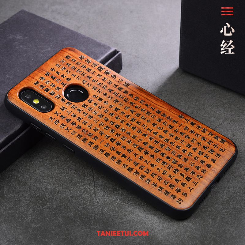 Etui Xiaomi Mi 8 Se Drewniany Proste Z Litego Drewna, Obudowa Xiaomi Mi 8 Se Lekki I Cienki Chiński Styl Telefon Komórkowy Braun Beige