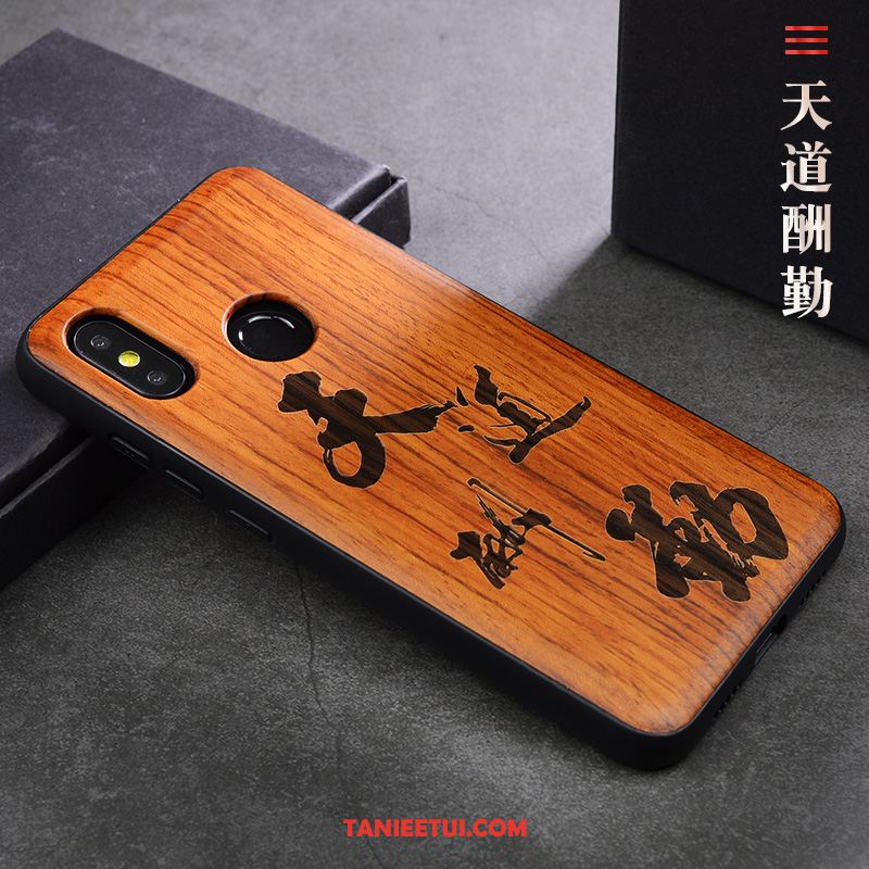 Etui Xiaomi Mi 8 Se Drewniany Proste Z Litego Drewna, Obudowa Xiaomi Mi 8 Se Lekki I Cienki Chiński Styl Telefon Komórkowy Braun Beige