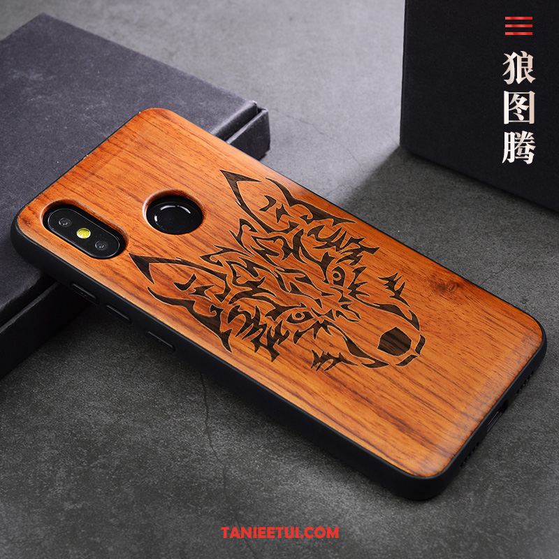 Etui Xiaomi Mi 8 Se Drewniany Proste Z Litego Drewna, Obudowa Xiaomi Mi 8 Se Lekki I Cienki Chiński Styl Telefon Komórkowy Braun Beige