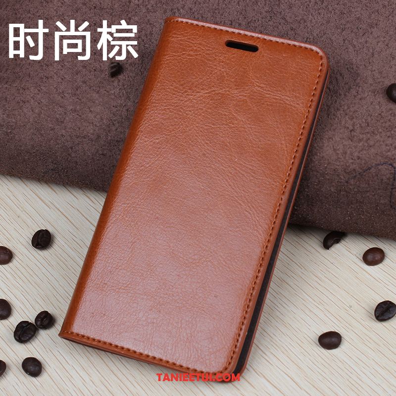 Etui Xiaomi Mi 8 Se Jakość Anti-fall Skóra Bydlęca, Obudowa Xiaomi Mi 8 Se Skórzany Futerał Prawdziwa Skóra Mały Braun Beige