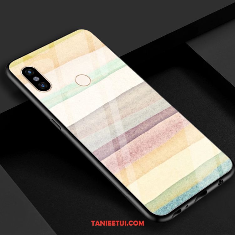 Etui Xiaomi Mi 8 Se Mały Lustro Fioletowy, Futerał Xiaomi Mi 8 Se Zielony Żółty Gradient Beige