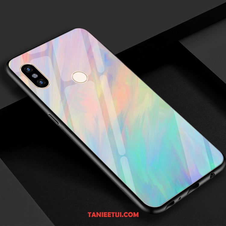 Etui Xiaomi Mi 8 Se Mały Lustro Fioletowy, Futerał Xiaomi Mi 8 Se Zielony Żółty Gradient Beige