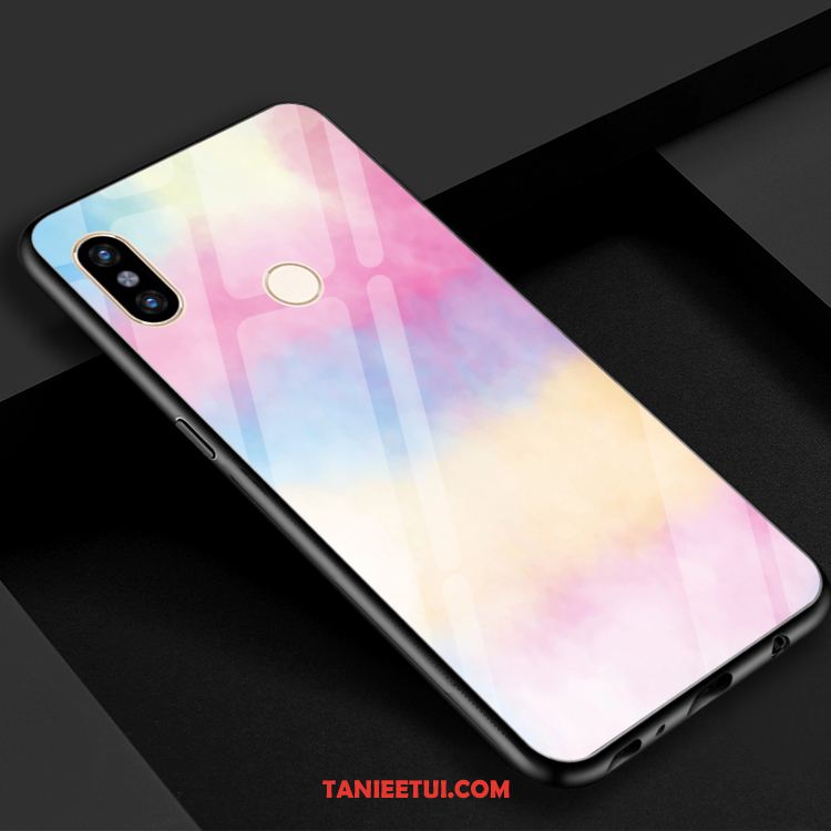 Etui Xiaomi Mi 8 Se Mały Lustro Fioletowy, Futerał Xiaomi Mi 8 Se Zielony Żółty Gradient Beige