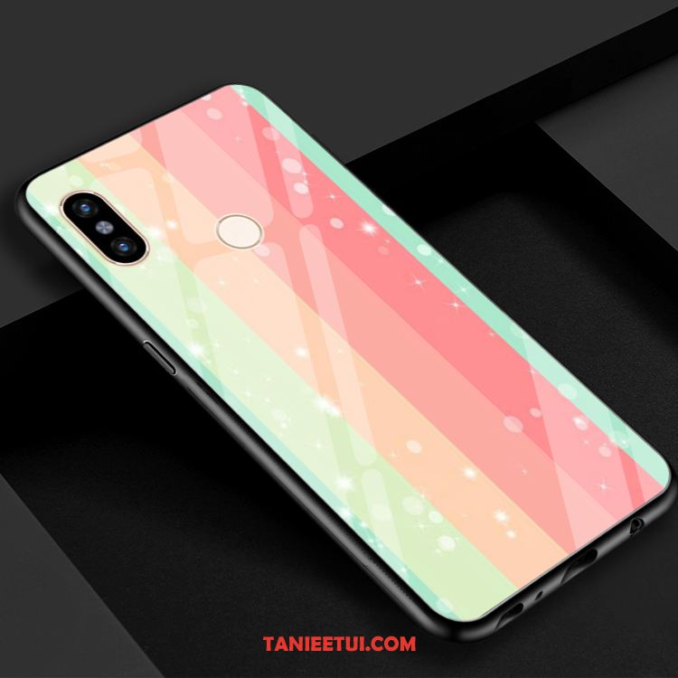 Etui Xiaomi Mi 8 Se Mały Lustro Fioletowy, Futerał Xiaomi Mi 8 Se Zielony Żółty Gradient Beige