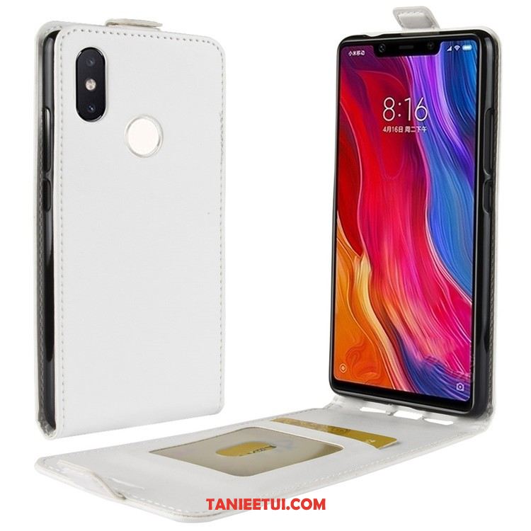 Etui Xiaomi Mi 8 Se Mały Telefon Komórkowy Skórzany Futerał, Pokrowce Xiaomi Mi 8 Se Czarny Beige