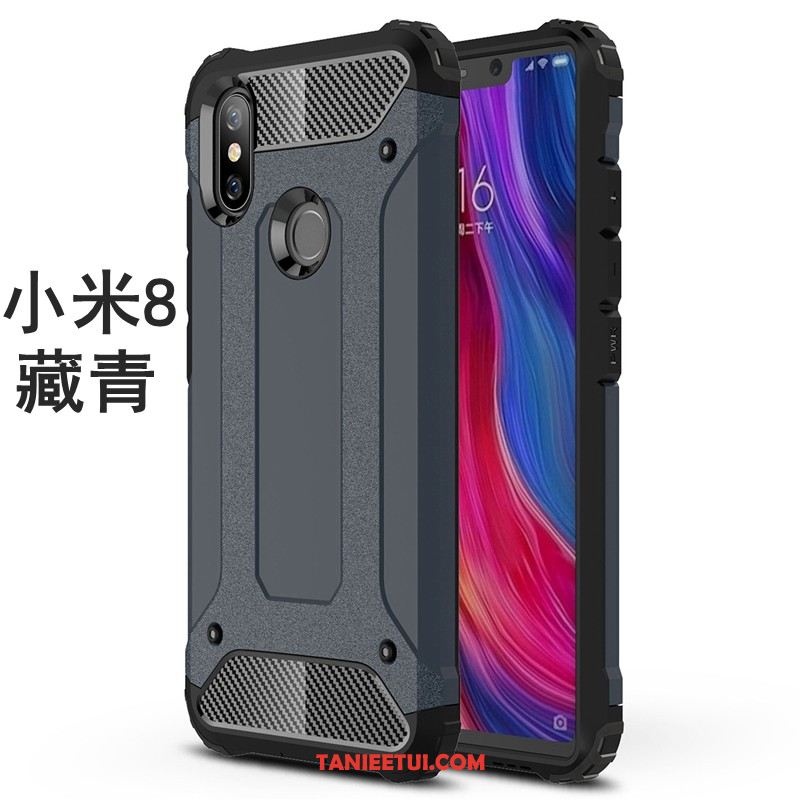 Etui Xiaomi Mi 8 Szary Kreatywne Proste, Obudowa Xiaomi Mi 8 Telefon Komórkowy Mały Nubuku Beige