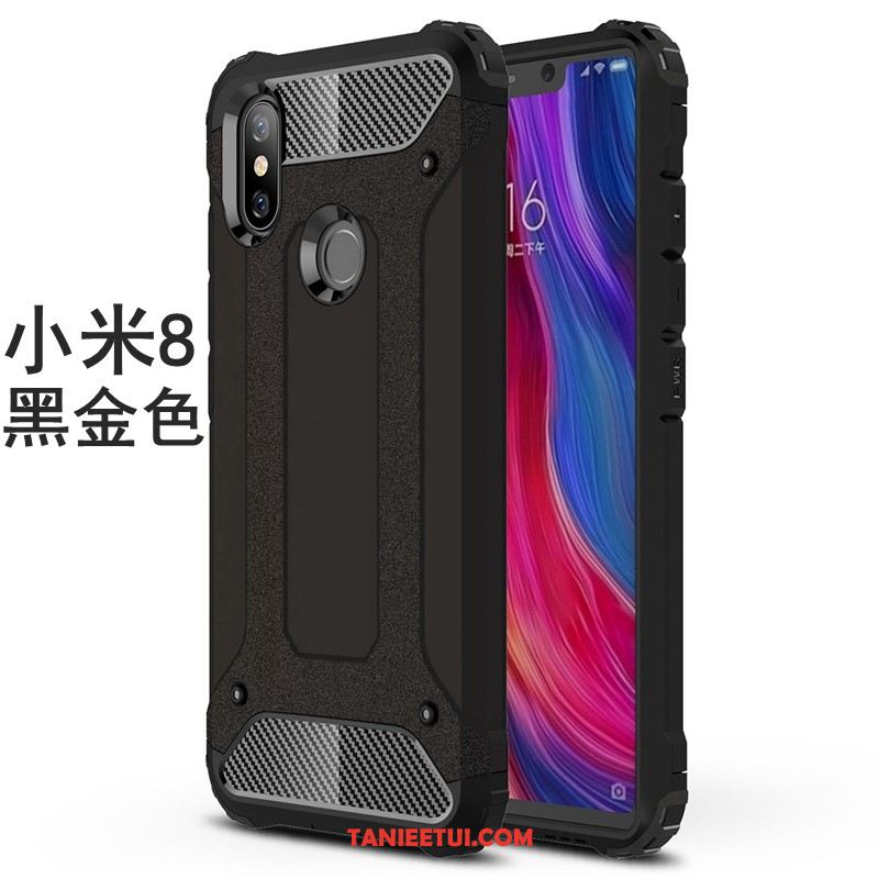 Etui Xiaomi Mi 8 Szary Kreatywne Proste, Obudowa Xiaomi Mi 8 Telefon Komórkowy Mały Nubuku Beige
