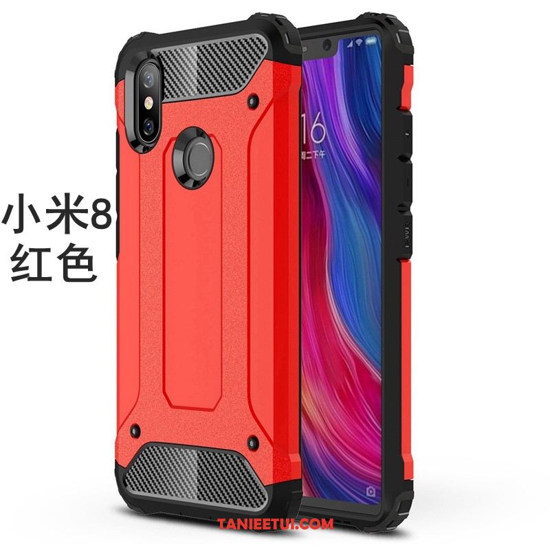 Etui Xiaomi Mi 8 Szary Kreatywne Proste, Obudowa Xiaomi Mi 8 Telefon Komórkowy Mały Nubuku Beige