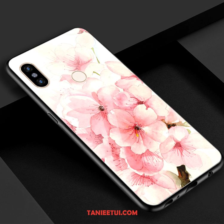 Etui Xiaomi Mi 8 Wiatr Świeży Szkło, Futerał Xiaomi Mi 8 Lustro Sakura Telefon Komórkowy Beige