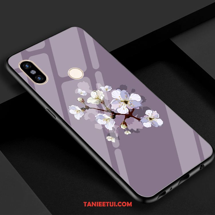 Etui Xiaomi Mi 8 Wiatr Świeży Szkło, Futerał Xiaomi Mi 8 Lustro Sakura Telefon Komórkowy Beige