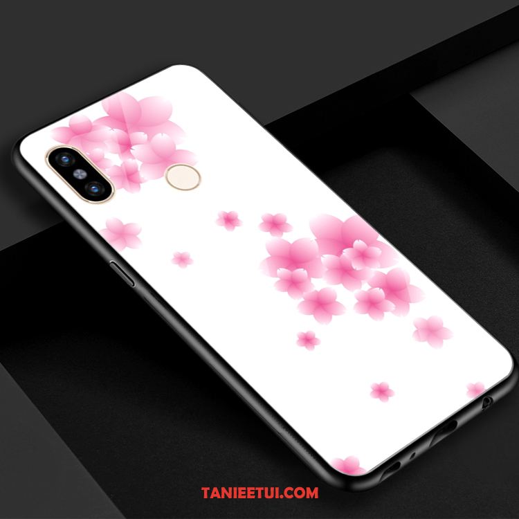 Etui Xiaomi Mi 8 Wiatr Świeży Szkło, Futerał Xiaomi Mi 8 Lustro Sakura Telefon Komórkowy Beige