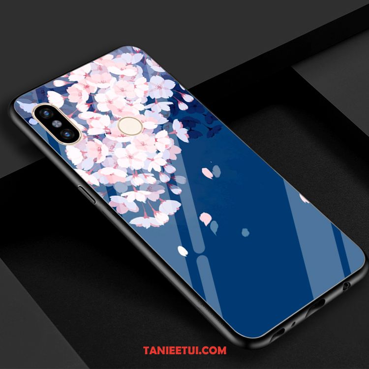 Etui Xiaomi Mi 8 Wiatr Świeży Szkło, Futerał Xiaomi Mi 8 Lustro Sakura Telefon Komórkowy Beige