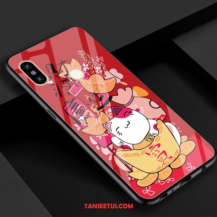 Etui Xiaomi Mi 8 Święto Bogactwo Czerwony, Obudowa Xiaomi Mi 8 Mały Piękny Szkło Beige