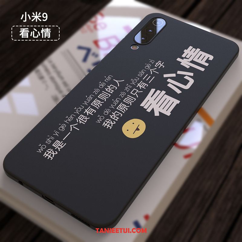 Etui Xiaomi Mi 9 Czarny Anti-fall Piękny, Pokrowce Xiaomi Mi 9 Nubuku Przezroczysty Silikonowe Beige