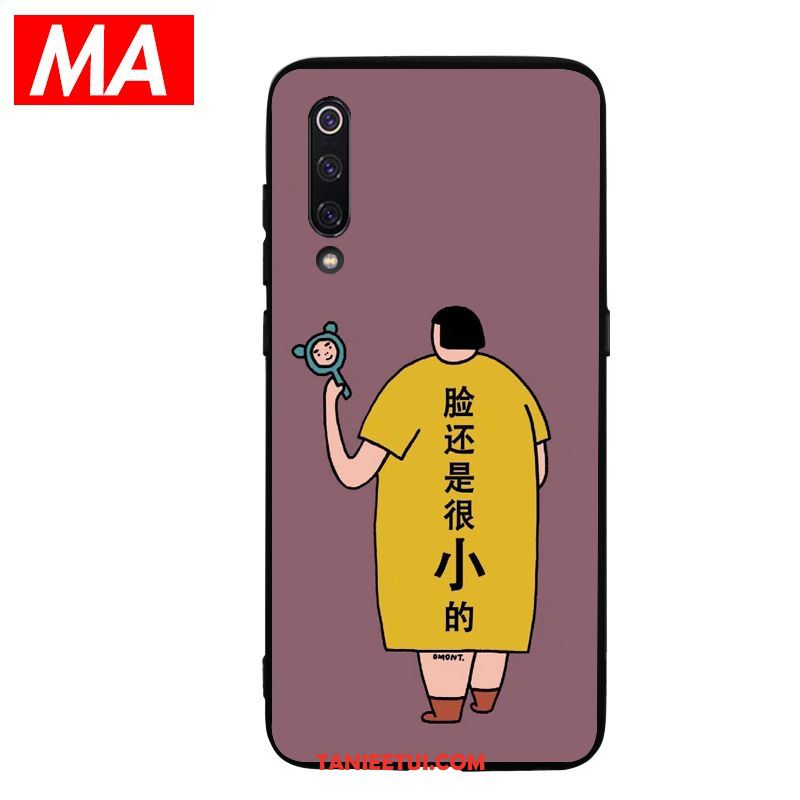 Etui Xiaomi Mi 9 Krótkie Gruba Purpurowy, Obudowa Xiaomi Mi 9 Silikonowe Młodzież Miękki Beige