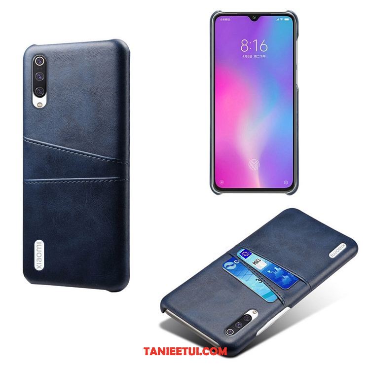 Etui Xiaomi Mi 9 Lite Anti-fall Skóra Karta, Pokrowce Xiaomi Mi 9 Lite Zielony Mały Nowy Beige