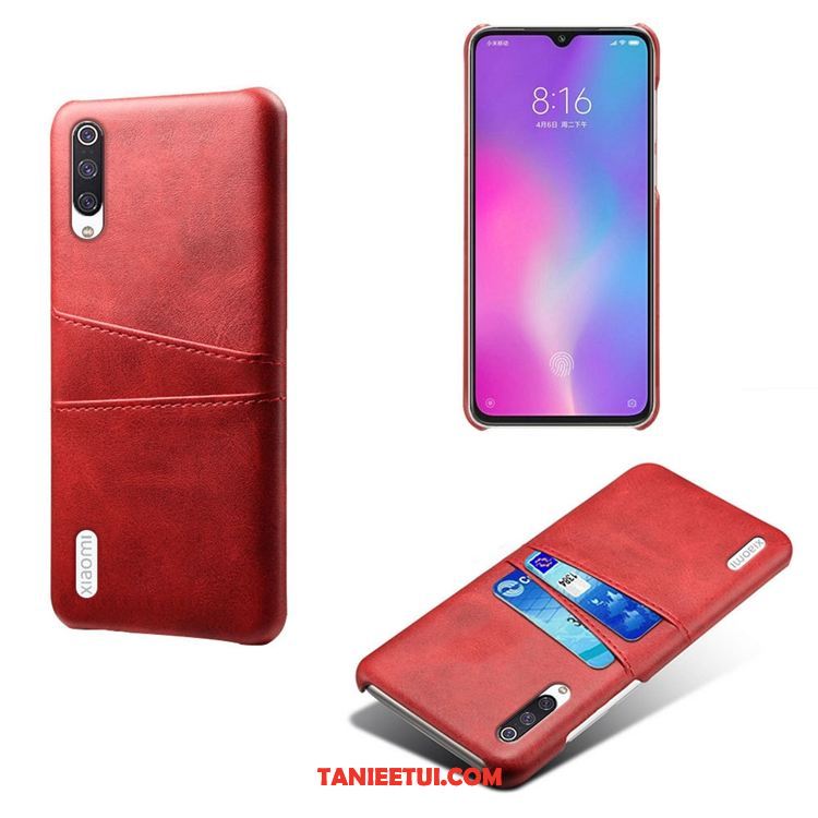 Etui Xiaomi Mi 9 Lite Anti-fall Skóra Karta, Pokrowce Xiaomi Mi 9 Lite Zielony Mały Nowy Beige