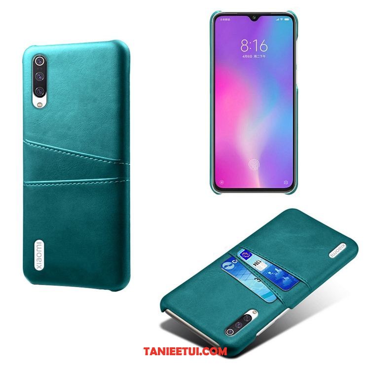 Etui Xiaomi Mi 9 Lite Anti-fall Skóra Karta, Pokrowce Xiaomi Mi 9 Lite Zielony Mały Nowy Beige