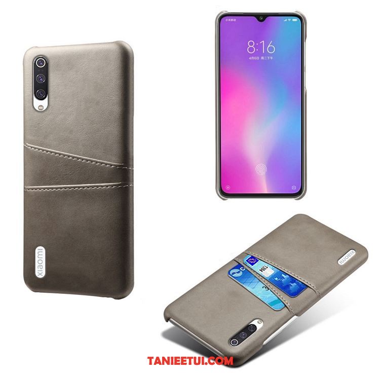 Etui Xiaomi Mi 9 Lite Anti-fall Skóra Karta, Pokrowce Xiaomi Mi 9 Lite Zielony Mały Nowy Beige