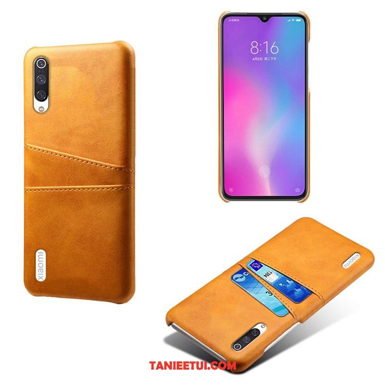 Etui Xiaomi Mi 9 Lite Anti-fall Skóra Karta, Pokrowce Xiaomi Mi 9 Lite Zielony Mały Nowy Beige