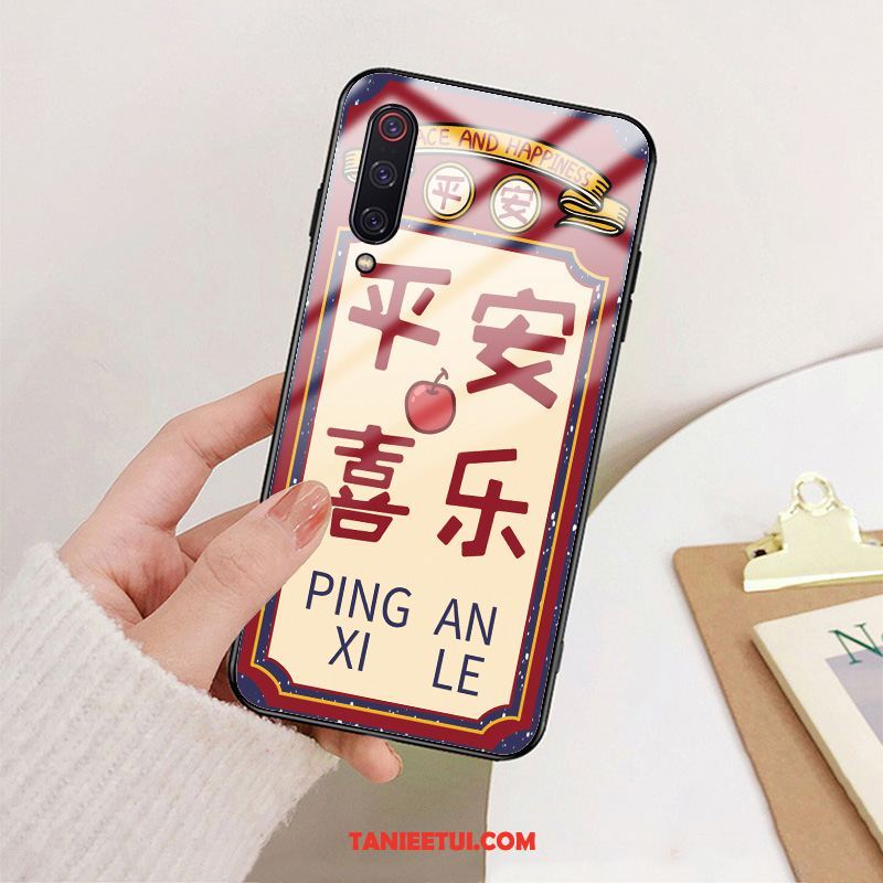 Etui Xiaomi Mi 9 Lite Czerwony Anti-fall Mały, Obudowa Xiaomi Mi 9 Lite Silikonowe Szkło Nowy Beige