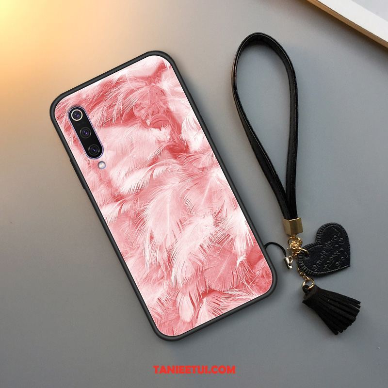 Etui Xiaomi Mi 9 Lite Gwiaździsty Młodzież Tendencja, Futerał Xiaomi Mi 9 Lite Szkło Anti-fall Różowe Beige